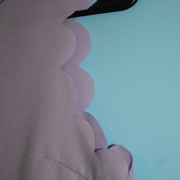 SHEIN Scalloped Sleeve Lilac Tank Top Women's Small Modest - Picture 7 of 14